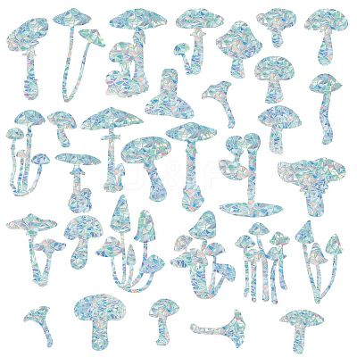 Waterproof PVC Colored Laser Stained Window Film Adhesive Stickers DIY-WH0256-067-1