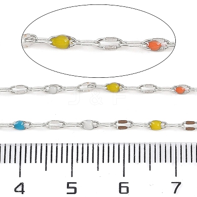 Brass Dapped Chains AJEW-Q153-03P-08-1