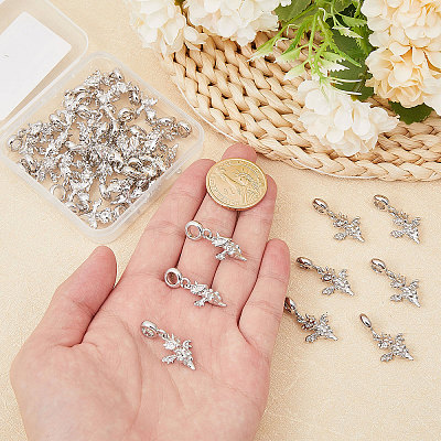 36Pcs Alloy European Dangle Charms MPDL-CA0001-06P-1
