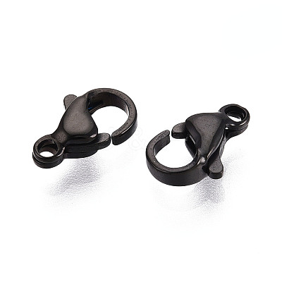 304 Stainless Steel Lobster Claw Clasps STAS-T065-10mm-34B-1