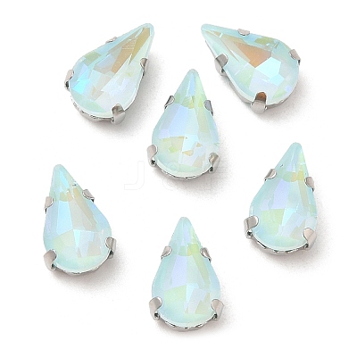 Mocha Fluorescent(MI) Teardrop Sew on Rhinestone GGLA-M006-01A-P05-1
