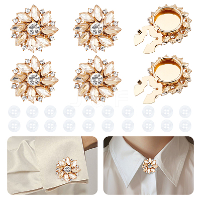 Alloy Cufflinks & Plastic Buttons HJEW-NB00243-1