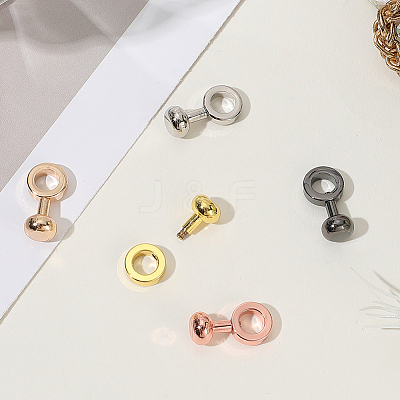 5Pcs 5 Colors Brass Clasps FIND-SP0004-10-1