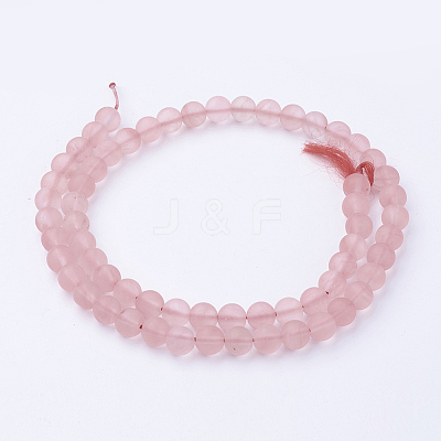Watermelon Stone Glass Bead Strands G-G735-44F-6mm-1