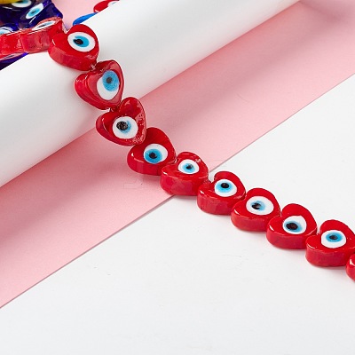 Handmade Evil Eye Lampwork Beads LAMP-F021-02E-1