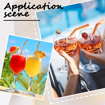 Sea Animals Alloy Wine Glass Charms AJEW-SC0002-16-1