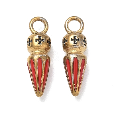 304 Stainless Steel Enamel Pendants STAS-K330-20G-1