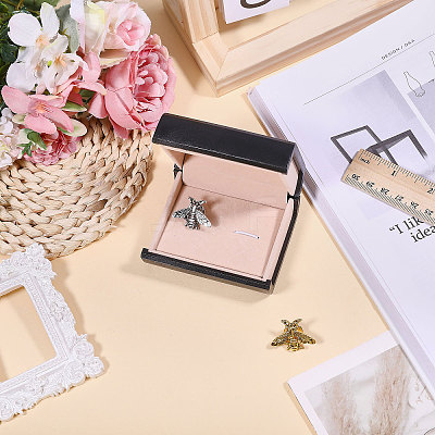 Book Shaped Plastic Gift Packaging Boxes for Cufflinks CON-WH0089-189-1