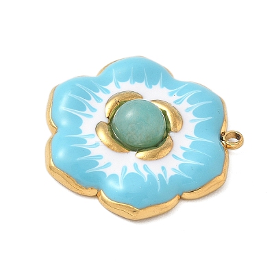 Dyed Natural White Jade Pendants STAS-P404-10B-G13-1