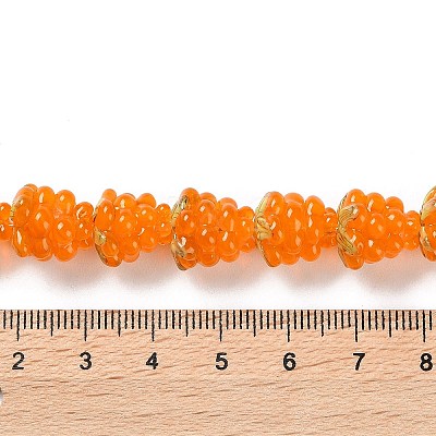 Handmade Lampwork Beads Strands LAMP-Q036-05E-1
