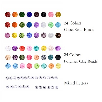 DIY Beads Jewelry Kits DIY-JQ0001-09-6mm-1
