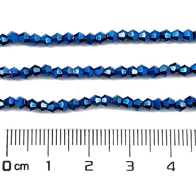 Transparent Electroplate Glass Beads Strands EGLA-A039-T2mm-UA03-1