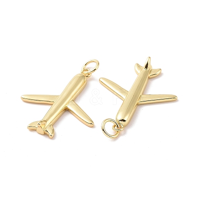 Rack Plating Brass Pendants KK-C004-06G-1