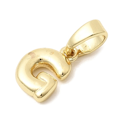 Brass Letter Charms KK-G554-22G-G-1