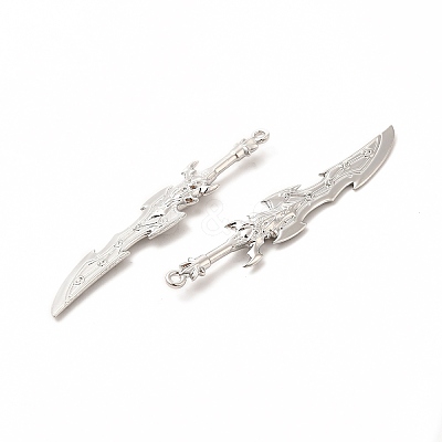 Rack Plating Alloy Big Pendants PALLOY-E025-30P-1