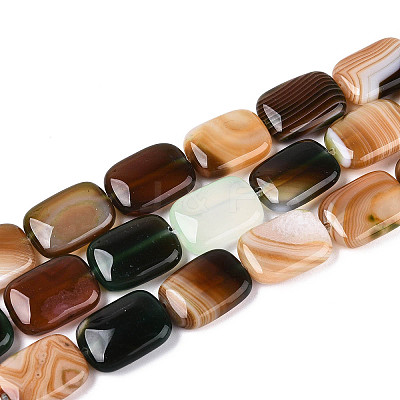 Natural Agate Beads Strands G-N356-03A-05-1