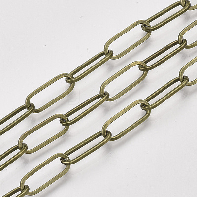 Unwelded Iron Paperclip Chains CH-S125-02A-AB-1