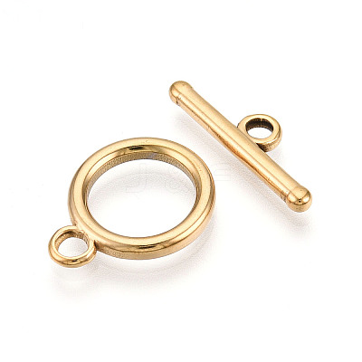 Ion Plating(IP) 304 Stainless Steel Toggle Clasps STAS-N109-27G-1