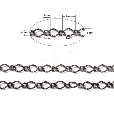 Iron Handmade Chains Figaro Chains Mother-Son Chains CHSM003Y-B-1