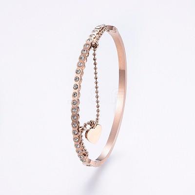 304 Stainless Steel Bangles BJEW-P223-09-1