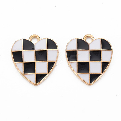 Alloy Enamel Pendants ENAM-S121-176D-RS-1