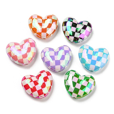 UV Plating Opaque Acrylic Beads MACR-K350-04-1