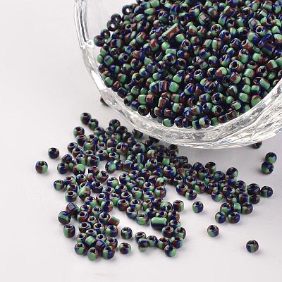 12/0 Opaque Colours Seep Glass Beads LS-SEED-M008-C19-1