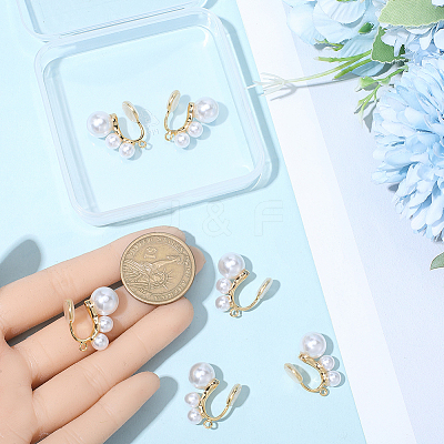 10Pcs Brass Ear Cuff Findings KK-BBC0022-46-1
