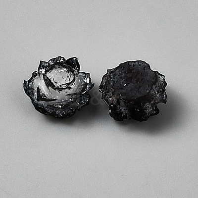 Resin Rose Flower Cabochons CRES-TAC0007-10B-1
