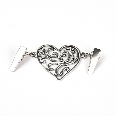 Vintage Alloy Sweater Clips JEWB-WH0009-89AS-1
