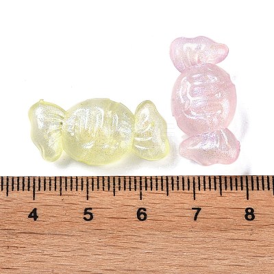 Luminous Transparent Acrylic Beads OACR-G033-06C-1