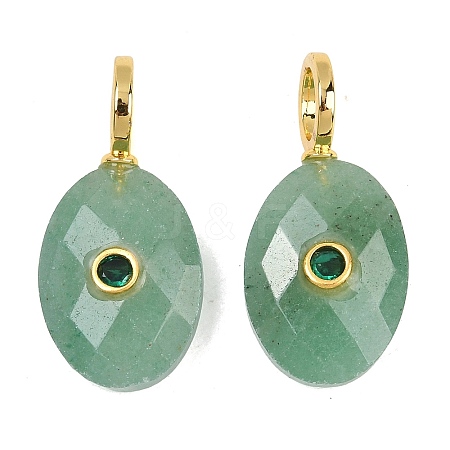 Natural Green Aventurine Pendants G-F837-05D-1