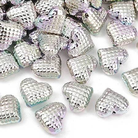 UV Plating Opaque CCB Plastic Beads MACR-L007-24-1