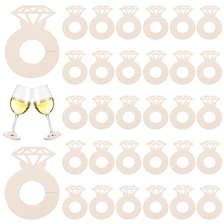 Diamond Wine Glass Paper Card DIY-WH0569-37A-1