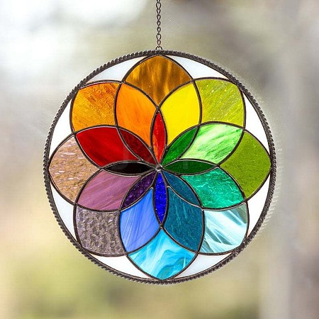 Acrylic Rainbow Creative Wall Hanging Decoration PW-WG91889-01-1