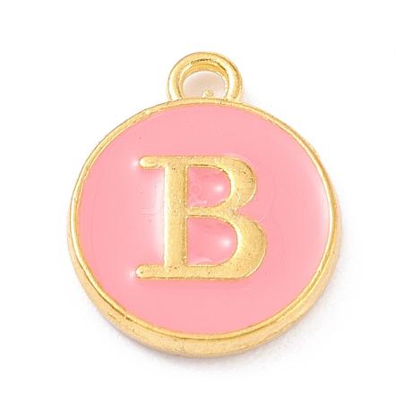 Golden Plated Alloy Enamel Charms ENAM-Q437-14B-1