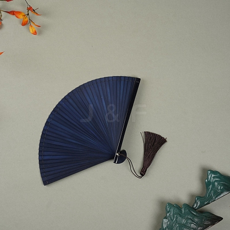 Bamboo Folding Fan with Tassel PW-WG8E673-04-1