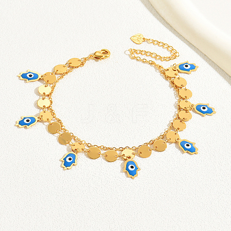 Fashionable Evil Eye Charms Anklet for Women WN5825-1