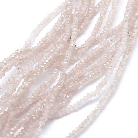 Electroplate Glass Beads Strands EGLA-J144-HR-C07-1