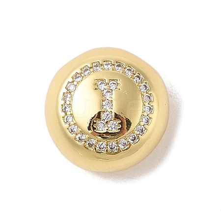 Rack Plating Brass & Cubic Zirconia Pendants KK-Z047-07G-I-RS-1