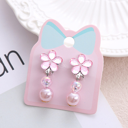 Alloy Plastic Clip-on Earrings for Kid WG21FF0-23-1