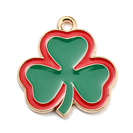 Saint Patrick's Day Alloy Enamel Pendants LS-ENAM-G222-01E-01-1