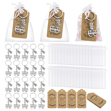 40Pcs Alloy Keychains KEYC-DR0001-18-1