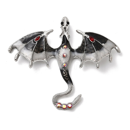 Alloy Enamel with Rhinestone Big Pendants LS-FIND-Z098-01P-02-1