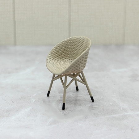 Plastic Rattan Chair Tea Table Decorations  Miniature Ornaments PW-WG75ED7-03-1