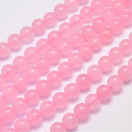 Natural Rose Quartz Beads Strands G-K126-J01-10MM-1