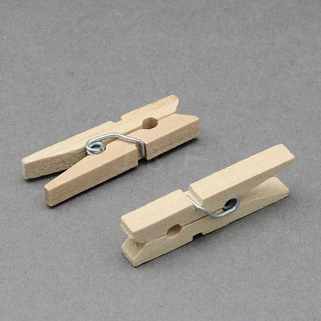 Wooden Craft Pegs Clips AJEW-S035-30mm-1