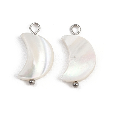Natural Shell Moon Pendants X1-STAS-D378-37P-1