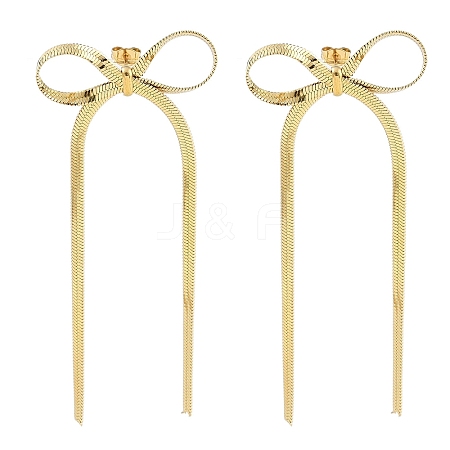 Ion Plating(IP) 304 Stainless Steel Stud Earrings X-EJEW-H007-03G-1