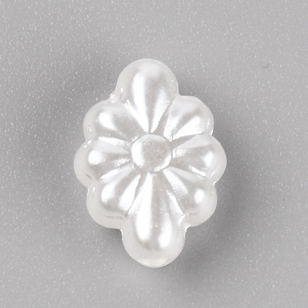 Opaque Acrylic Beads LS-OACR-WH0026-01A-1